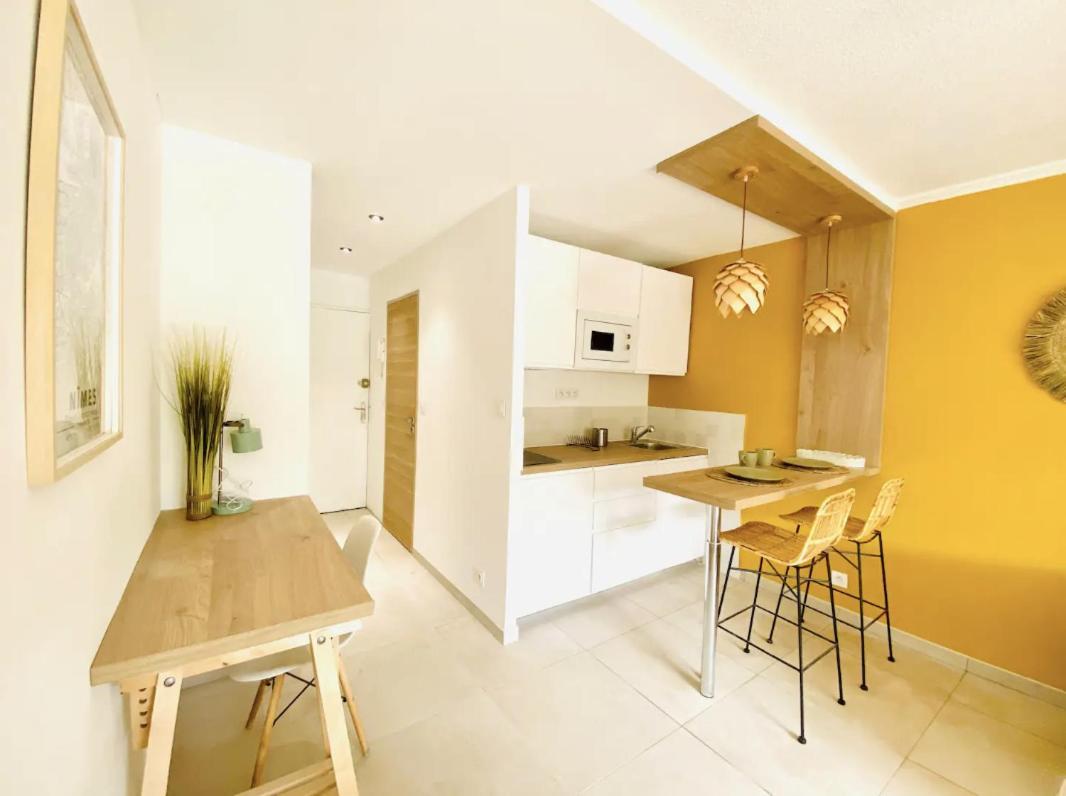 Studio Terrasse & Parking Gratuit En Residence Nîmes Eksteriør billede